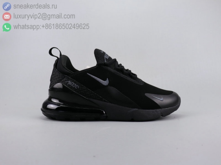 NIKE AIR MAX 270 NEW ALL BLACK UNISEX RUNNING SHOES